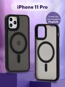 Чехол-накладка iPhone 11 Pro Kruche Camera Shine Magnet Black