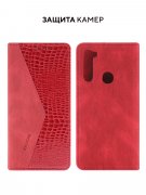 Чехол книжка Xiaomi Redmi Note 8T Kruche Purse Croc Red