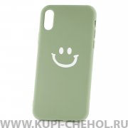 Чехол-накладка iPhone X/XS Derbi Smile Green