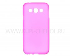 Чехол силиконовый Samsung Galaxy E5 E500H розовый матовый