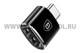 Переходник OTG с USB (F) на TypeC Baseus CATOTG-01 Black