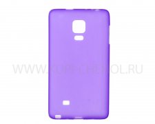 Чехол силиконовый Samsung Galaxy Note Edge N915f / N9150 фиолетовый матовый