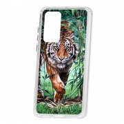 Чехол-накладка Huawei P40 Kruche Print Крадущийся тигр
