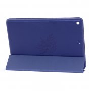 Чехол для планшета iPad Mini 2019 темно-синий Kruche Print Синий цветок
