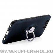 Чехол-накладка Huawei P10 42001 с кольцом-держателем темно-синий