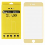 Защитное стекло iPhone 6 Plus/6S Plus Aiwo Full Screen золотое матовое 0.33mm
