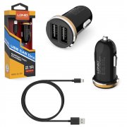 АЗУ 2USB+кабель USB-iP Ldnio DL-C22 Black