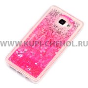 Чехол силиконовый Samsung Galaxy A7 (2016) A710 9210 Love розовый