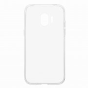 Чехол-накладка Samsung Galaxy J2 2018 прозрачный глянцевый 1mm