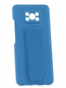 Чехол-накладка Xiaomi Poco X3 Kruche Magnetic Stand Blue