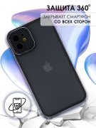 Чехол-накладка iPhone 11 Kruche Camera Shine Black
