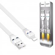 Кабель USB-iP Hoco Steel Man White 1.2m