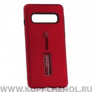 Чехол-накладка Samsung Galaxy S10 42003 с подставкой красный 