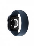 Чехол для Apple Watch 45mm Amazingthing Quartz Pro drop-proof Black Clear