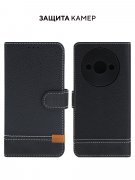 Чехол книжка Xiaomi Redmi A3/Xiaomi Poco C61 Kruche Purse Flip Black