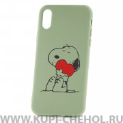 Чехол-накладка iPhone X/XS Derbi Dog Love Green