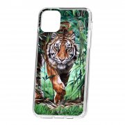 Чехол-накладка iPhone 11 Pro Max Kruche Print Крадущийся тигр