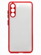 Чехол-накладка Samsung Galaxy S21 FE Derbi Skin Shell красный