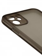 Чехол-накладка iPhone 12 Kruche Frosted glass Black