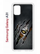 Чехол-накладка Samsung Galaxy A31 Kruche Print Тигриный глаз