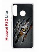 Чехол-накладка Huawei P30 Lite/Honor 20S/Honor 20 Lite/Nova 4e Kruche Print Тигриный глаз