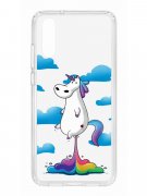 Чехол-накладка Huawei P20 Kruche Print Flying Unicorn