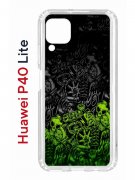 Чехол-накладка Huawei P40 Lite Kruche Print Garage