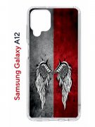 Чехол-накладка Samsung Galaxy A12 Kruche Print Крылья