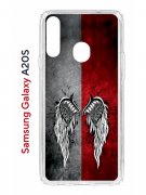 Чехол-накладка Samsung Galaxy A20S Kruche Print Крылья