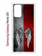 Чехол-накладка Samsung Galaxy Note 20 Kruche Print Крылья