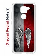 Чехол-накладка Xiaomi Redmi Note 9 Kruche Print Крылья