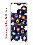 Чехол-накладка Samsung Galaxy S20 Plus Kruche Print Виниловые пластинки