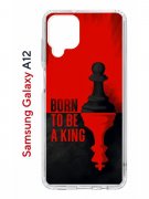 Чехол-накладка Samsung Galaxy A12 Kruche Print Born to be a King