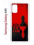 Чехол-накладка Samsung Galaxy A41 (587678) Kruche PRINT Born to be a King