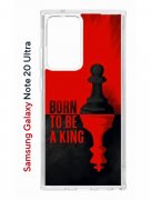 Чехол-накладка Samsung Galaxy Note 20 Ultra Kruche Print Born to be a King