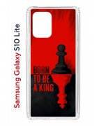 Чехол-накладка Samsung Galaxy S10 Lite Kruche Print Born to be a King