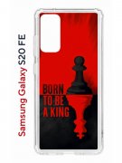 Чехол-накладка Samsung Galaxy S20 FE Kruche Print Born to be a King
