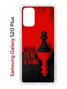 Чехол-накладка Samsung Galaxy S20 Plus Kruche Print Born to be a King