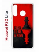 Чехол-накладка Huawei P30 Lite/20S/20 Lite/Nova 4e Kruche Print Born to be a King
