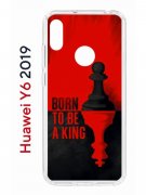 Чехол-накладка Huawei Y6 2019/Y6s 2019/Honor 8A/8A Pro Kruche Print Born to be a King