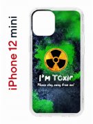 Чехол-накладка iPhone 12 mini Kruche Print Toxic