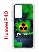 Чехол-накладка Huawei P40 (583862) Kruche PRINT Toxic
