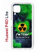 Чехол-накладка Huawei P40 Lite Kruche Print Toxic