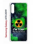 Чехол-накладка Samsung Galaxy A70 2019 Kruche Print Toxic