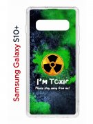 Чехол-накладка Samsung Galaxy S10+ Kruche Print Toxic