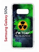 Чехол-накладка Samsung Galaxy S10e Kruche Print Toxic
