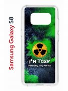 Чехол-накладка Samsung Galaxy S8 Kruche Print Toxic