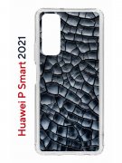 Чехол-накладка Huawei P Smart 2021 Kruche Print Cracks