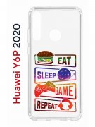 Чехол-накладка Huawei Y6p 2020 (588946) Kruche PRINT Repeat