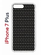 Чехол-накладка iPhone 7 Plus/8 Plus Kruche Print Карбон
